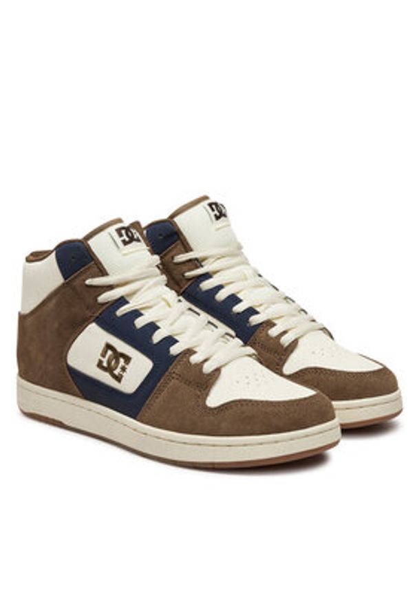 DC Shoes Sneakersy Manteca 4 Hi ADYS100743-TB2 Brązowy. Kolor: brązowy. Materiał: skóra