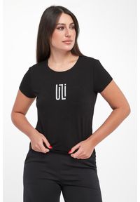 Sportalm - T-shirt damski wiskozowy z logo SPORTALM. Materiał: wiskoza #1