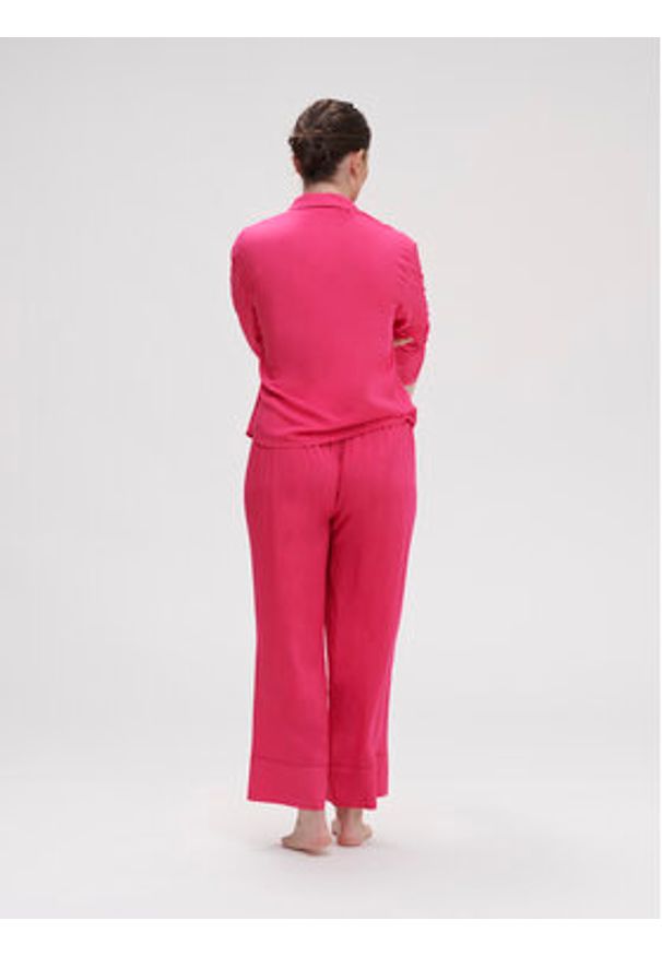 Simone Pérèle Spodnie piżamowe Songe 18S660 Różowy Comfort Fit. Kolor: różowy. Materiał: wiskoza