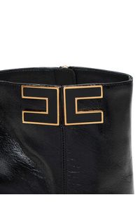 Elisabetta Franchi Botki SA-91B-57E2-V870 Czarny. Kolor: czarny. Materiał: skóra #2