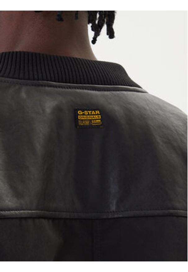 G-Star RAW - G-Star Raw Kurtka bomber Varsity D26928 C408 Czarny Regular Fit. Kolor: czarny. Materiał: syntetyk