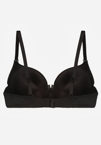 Renee - Czarny Gładki Biustonosz o Klasycznym Fasonie Arriethia. Kolor: czarny. Wzór: gładki #4