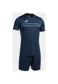 Zestaw Sportowy Joma Victory Navy XL - Oddychający i Zrównoważony. Kolor: niebieski, biały, wielokolorowy. Materiał: dresówka. Sport: piłka nożna