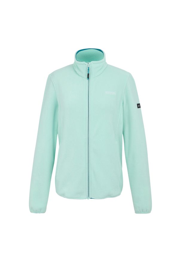 Regatta - Polar Damski Pełen Suwak Clemence IV. Kolor: niebieski. Materiał: polar. Styl: sportowy. Sport: turystyka piesza