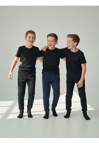 Sinsay - Spodnie 3 pack - granatowy. Kolor: niebieski #1