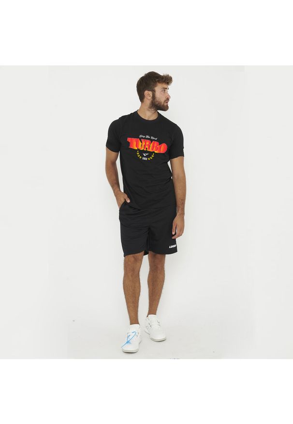 LEGEA - Koszulka Turbo Legea Dorosłych. Kolor: czarny. Sport: fitness