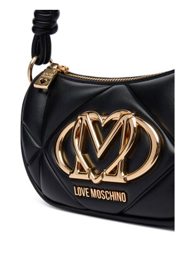 Love Moschino - LOVE MOSCHINO Torebka JC4189PP0NLC0000 Czarny. Kolor: czarny. Materiał: skórzane