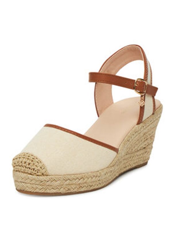 DeeZee Espadryle R-10 Beżowy. Kolor: beżowy. Materiał: materiał