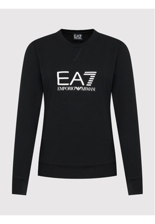 EA7 Emporio Armani Bluza 8NTM35 TJCQZ 1200 Czarny Regular Fit. Kolor: czarny. Materiał: bawełna