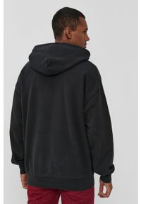 Levi's® - Levi's Bluza bawełniana męska kolor czarny z kapturem z aplikacją. Okazja: na spotkanie biznesowe. Typ kołnierza: kaptur. Kolor: czarny. Materiał: bawełna. Wzór: aplikacja. Styl: biznesowy