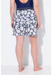 ULLA POPKEN - Damskie Szorty sportowe siateczka ryby szeroka nogawka elastyczny pas. Kolekcja: plus size. Kolor: niebieski. Materiał: poliester, materiał. Długość: krótkie