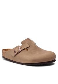 Birkenstock Klapki Boston Bs 960811 Beżowy. Kolor: beżowy. Materiał: skóra, nubuk