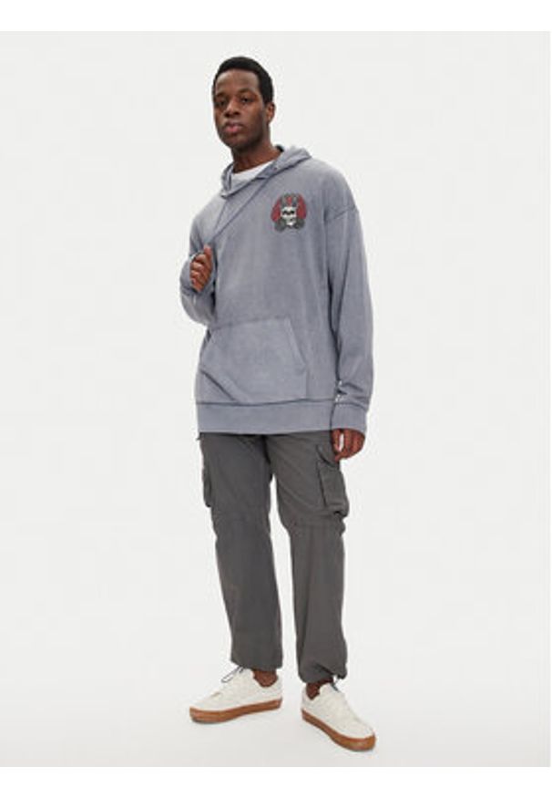 Brave Soul Bluza MSS-627PEROXIDE Niebieski Regular Fit. Kolor: niebieski. Materiał: syntetyk