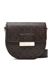 Torebka Calvin Klein Ck Core Saddle Bag Sm Mono K60K609415 0HD. Kolor: brązowy. Materiał: skórzane #1