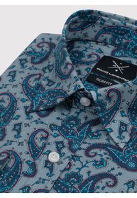 Pako Lorente - PAKO LORENTE – Koszula męska we wzór paisley P22WF-1X-029-S-S. Typ kołnierza: kołnierzyk klasyczny. Materiał: bawełna, elastan. Długość rękawa: długi rękaw. Długość: długie. Wzór: paisley. Styl: klasyczny #8