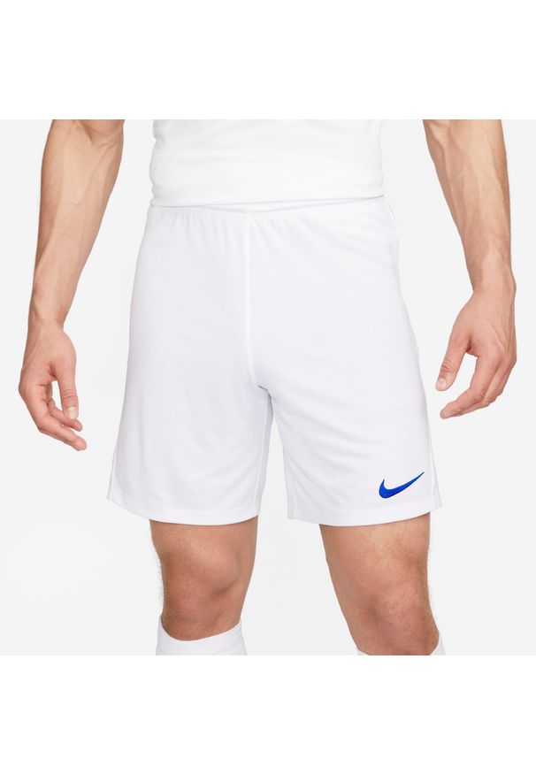 Spodnie treningowe męskie Nike Park Iii. Kolor: biały. Długość: krótkie. Sport: piłka nożna