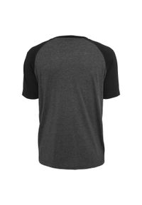 Urban Classics - T-shirt Męski Kontrastowa Raglanowa. Kolor: czarny, brązowy, wielokolorowy, szary. Długość rękawa: raglanowy rękaw. Sport: turystyka piesza