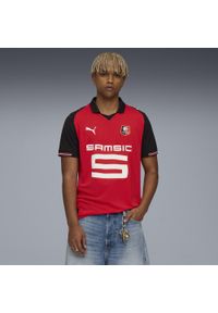 Puma - Męska domowa koszulka Stade Rennais F.C. 25/26 PUMA Red Black. Kolor: czerwony, wielokolorowy, czarny. Sport: piłka nożna