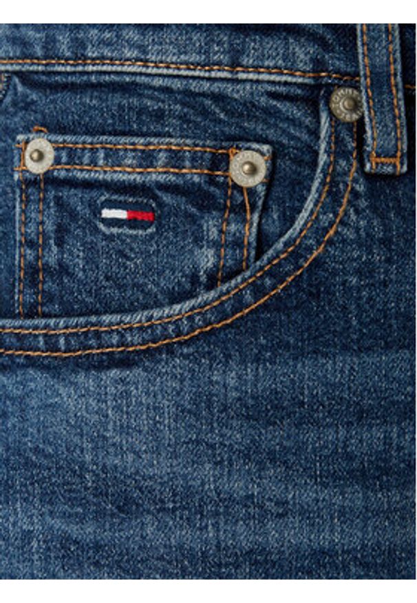 Tommy Jeans Spódnica jeansowa DW0DW22714 Niebieski Straight Fit. Kolor: niebieski. Materiał: jeans