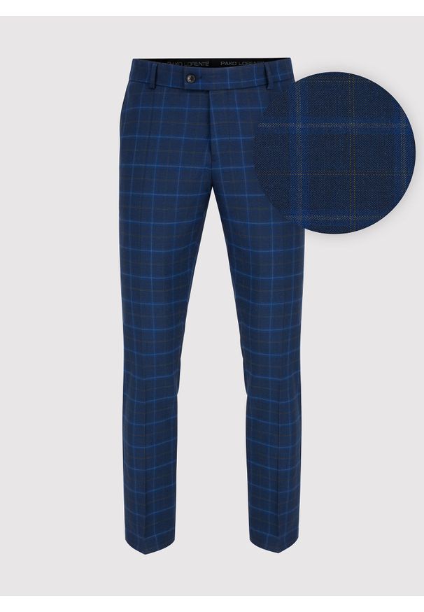 Pako Lorente - PAKO LORENTE – Kraciaste spodnie garniturowe z wełną. Materiał: wełna