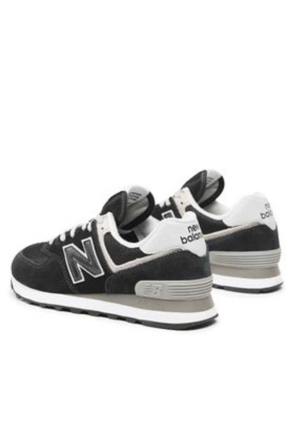 New Balance Sneakersy WL574EVB Czarny. Kolor: czarny. Materiał: zamsz, skóra. Model: New Balance 574