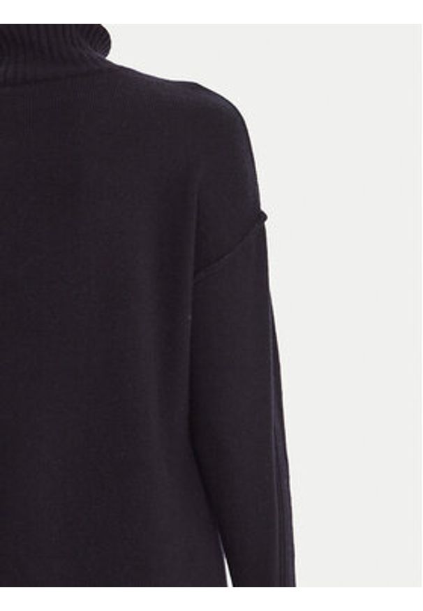 Marella Golf Biro 2525366122 Granatowy Regular Fit. Typ kołnierza: golf. Kolor: niebieski. Materiał: wełna