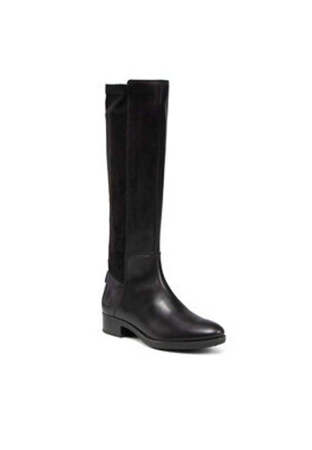Geox Kozaki D Felicity D D16G1D 043JZ C9999 Czarny. Kolor: czarny. Materiał: skóra