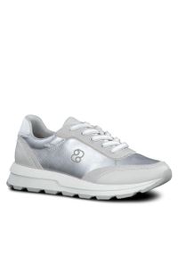 Sneakersy s.Oliver 5-23616-30 Silver Comb 913. Kolor: srebrny. Materiał: skóra #1