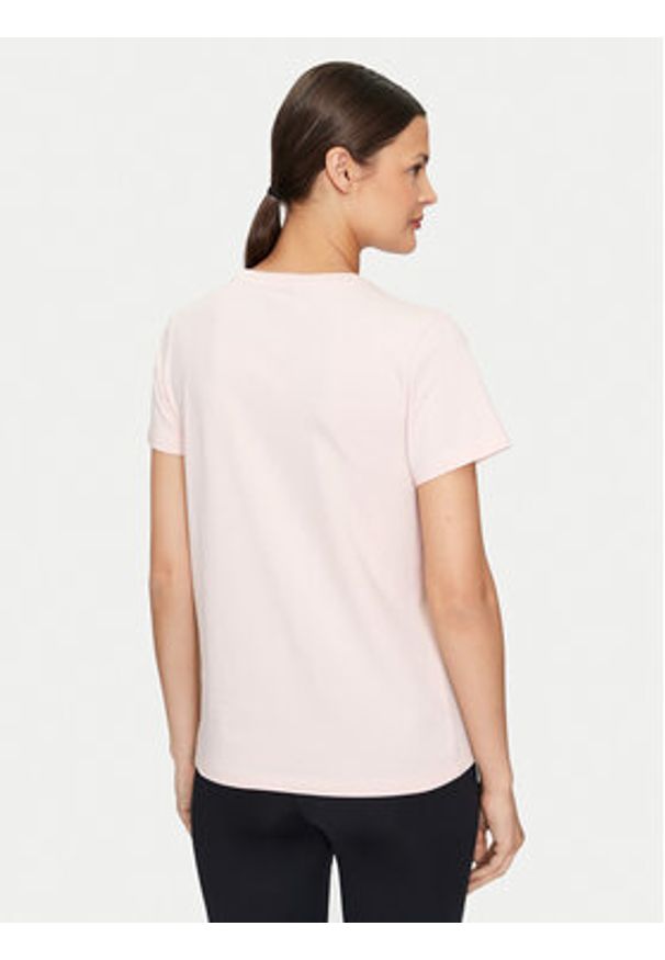 Guess Jeans T-Shirt W4YI13 J1314 Różowy Regular Fit. Kolor: różowy. Materiał: bawełna