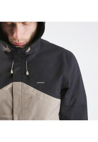 quechua - Kurtka turystyczna męska, Quechua MH150, wodoodporna. Kolor: czarny, brązowy, wielokolorowy, beżowy. Materiał: poliester, materiał. Sport: turystyka piesza, wspinaczka