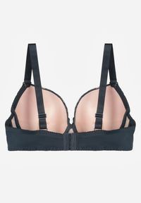 Renee - Ciemnozielony Biustonosz z Koronką i Cyrkoniami Himelodia. Kolor: zielony. Materiał: koronka. Wzór: koronka #3