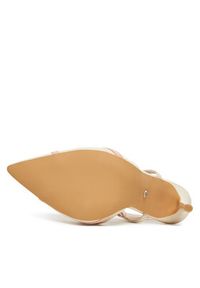 DeeZee Szpilki HT92831-166 Écru. Materiał: skóra. Obcas: na szpilce