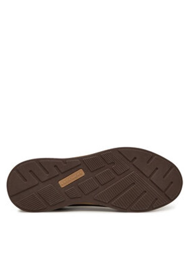 skechers - Skechers Sneakersy Sparkman 210944/CHOC Brązowy. Kolor: brązowy. Materiał: skóra