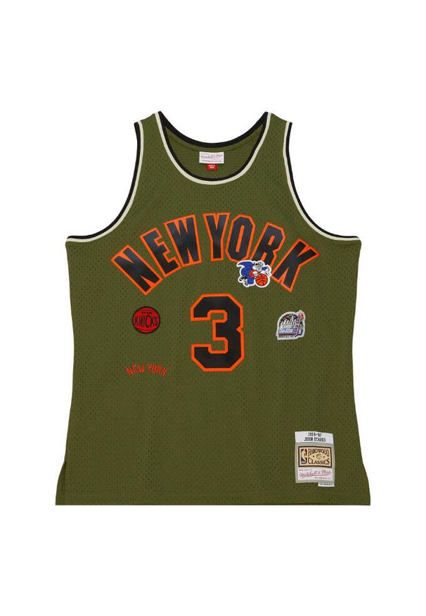 Mitchell & Ness - Jersey New York Knicks NBA Flight Swingman 1996 John Starks. Kolor: zielony. Materiał: jersey. Sport: koszykówka