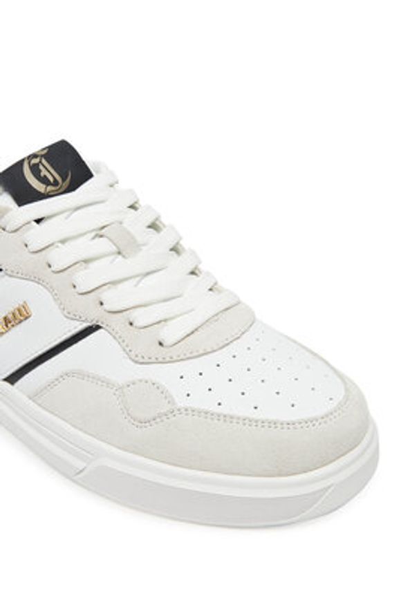 Just Cavalli Sneakersy 78QA3SB4 ZPA93 Biały. Kolor: biały. Materiał: skóra