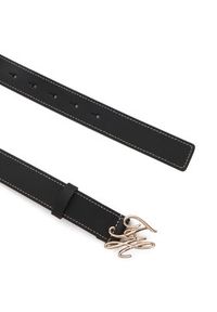 TOMMY HILFIGER - Tommy Hilfiger Pasek Th Script 3.0 AW0AW18568 Granatowy. Kolor: niebieski. Materiał: skóra #2