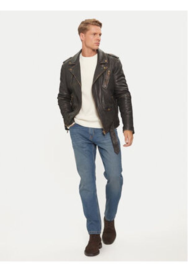 La Martina Jeansy ZMT014 DM106 Granatowy Regular Fit. Kolor: niebieski