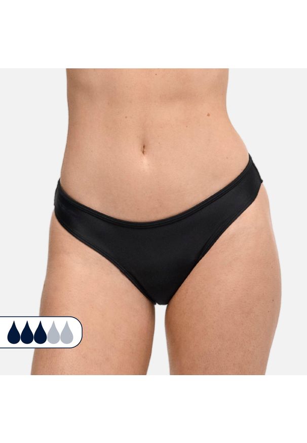 SORIO - Dół menstruacyjnego stroju kąpielowego damski Eva. Kolor: czarny