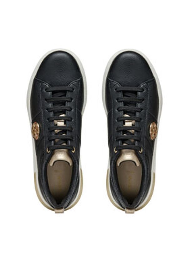 Geox Sneakersy D Dalyla D55QFA 046AR C9999 Czarny. Kolor: czarny. Materiał: skóra