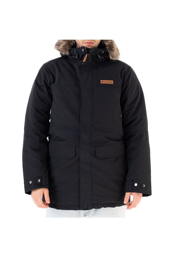 columbia - Kurtka Columbia Marquam Peak Parka 1865484010 - czarna. Okazja: na spacer. Kolor: czarny. Materiał: puch, futro, poliester, bawełna, syntetyk. Sezon: zima. Sport: turystyka piesza
