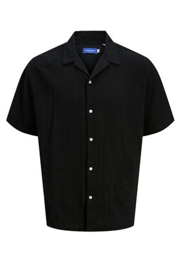Jack & Jones - Jack&Jones Komplet koszula i szorty materiałowe Easter 12281255 Czarny Relaxed Fit. Kolor: czarny. Materiał: bawełna