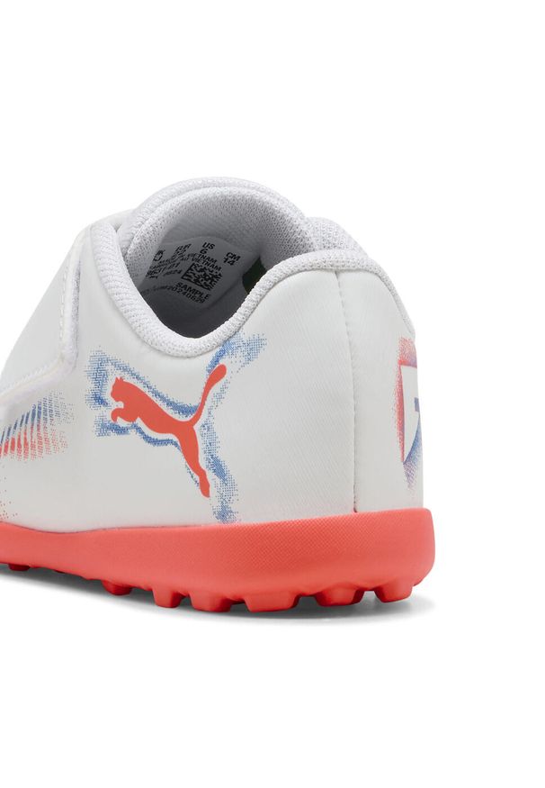 Puma - Buty piłkarskie dla małych dzieci FUTURE 8 PLAY TT PUMA White Black Glowing Red. Kolor: czerwony, biały, wielokolorowy, czarny. Sport: piłka nożna
