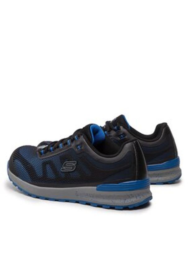 skechers - Skechers Półbuty Bulklin 77180EC/BLU Czarny. Kolor: czarny. Materiał: syntetyk