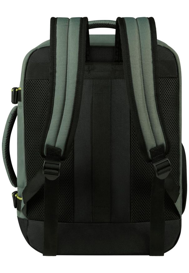 AMERICAN TOURISTER - Plecak American Tourister Air Take2Cabin S/M do WIZZ ciemnozielony. Kolor: zielony. Materiał: materiał. Styl: biznesowy, casual