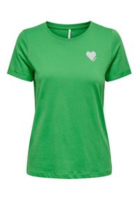 only - ONLY T-Shirt Kita 15244714 Zielony Regular Fit. Kolor: zielony. Materiał: bawełna #3