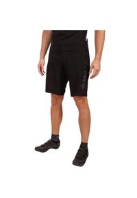 Męskie spodenki na rower freestyle cyckling Kilpi HIXON-M. Kolor: czarny. Materiał: nylon. Sport: kolarstwo #1