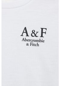 Abercrombie & Fitch piżama dziecięca kolor biały gładka. Kolor: biały. Długość: długie. Wzór: gładki #2