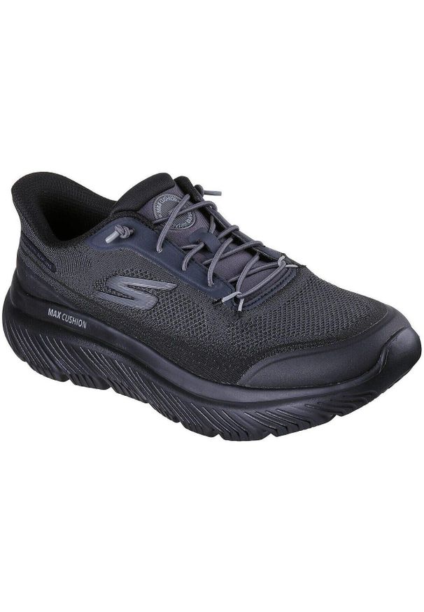 skechers - Buty sportowe męskie Skechers Go Walk Max Cushioning Hyper. Kolor: czarny. Materiał: materiał