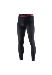 Legginsy wełniane z długą nogawką męskie Brubeck ACTIVE WOOL. Kolor: czarny. Materiał: poliamid, elastan, wełna