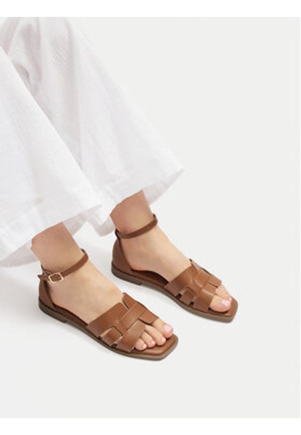 Jenny - JENNY Sandały 8036034 Brązowy. Kolor: brązowy. Materiał: syntetyk, materiał